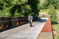 A Cyclist on the Tinker Creek Greenway